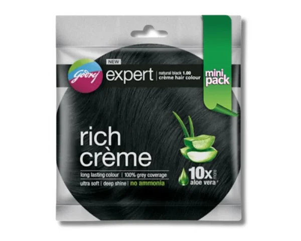 Godrej Extra Rich Creme Natural Black Aloe Vera 12gm+12ml