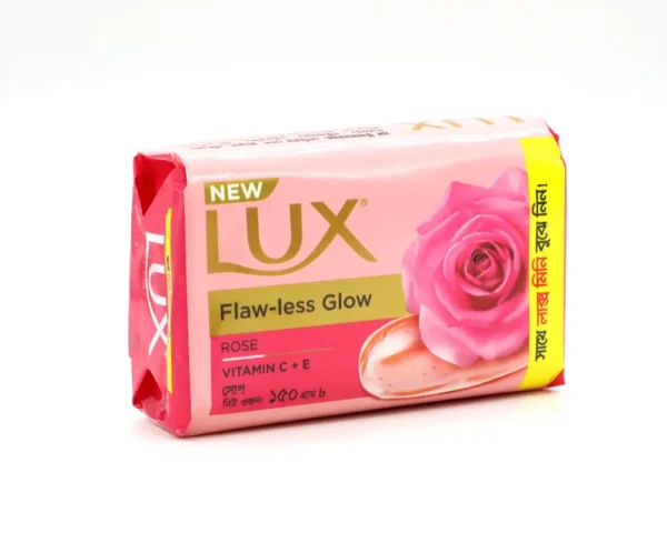 Lux Flaw Less Glow Rose Soap 150gm