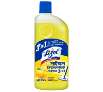 Lizol 3in1 Disinfectant Surface Cleaner Citrus 500ml