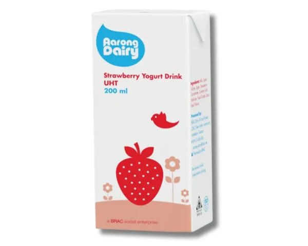 Aarong UHT Strawberry Yogurt Drink 200ml