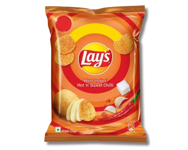 Lays West Indies Hot N Sweet Chilli Chips 40gm India