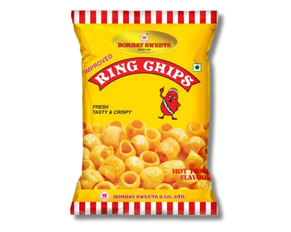 Bombay Sweets Ring Chips Hot Tomato 25(±)3gm