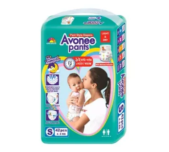 Avonee Mini 2 Baby Diaper Pants S 4-8 kg 42 pcs