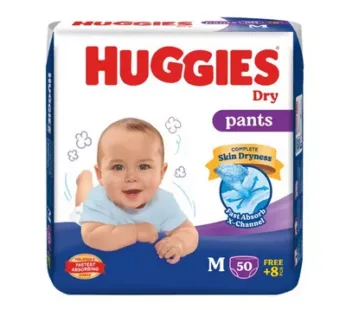 Huggies Dry Pants Baby Diaper M (6-12 kg) 50 pcs