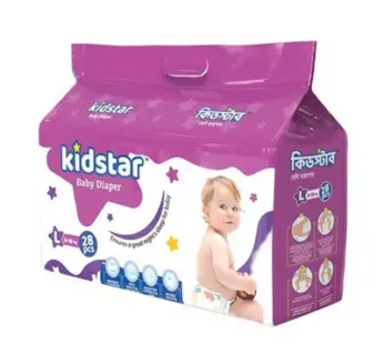 Kidstar Baby Belt Diaper L (9-18 kg) 28 pcs