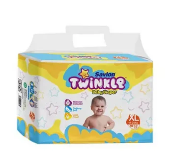 Savlon Twinkle Baby Belt Diaper XL 11-25 Kg 32 pcs