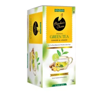 Ispahani Blender’s Choice Premium Green Tea Ginger & Lemon 25 pcs