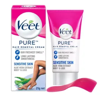 Veet Pure Hair Removal Cream Sensitive Skin With Aloe Vera Extract 25 gm